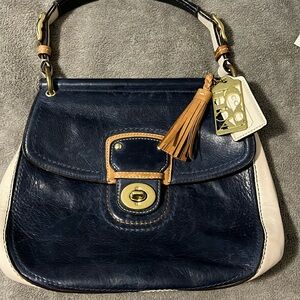 Vintage Coach Purse in Navy